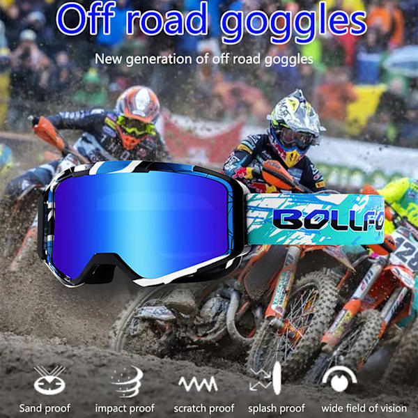 Ski Briller Briller Outdoor Motocross Briller til Voksne Off Road Motorcykelhjelm Briller
