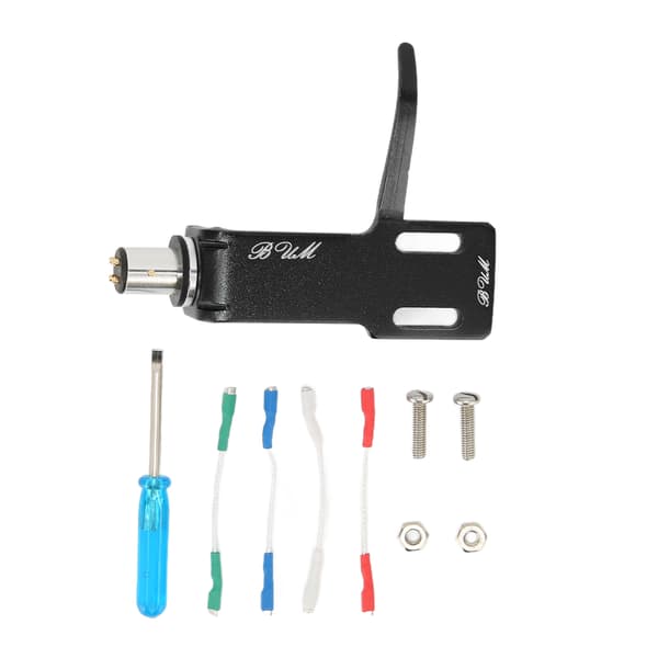 Fonograf pladespiller Headshell aluminiumlegering Headshell patronholder kompatibel med pladespiller sort