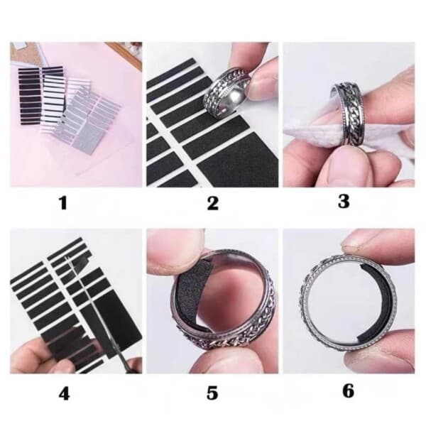 【NX】17-pack ringstorleksjusterare - Justera ringstorlek transparent