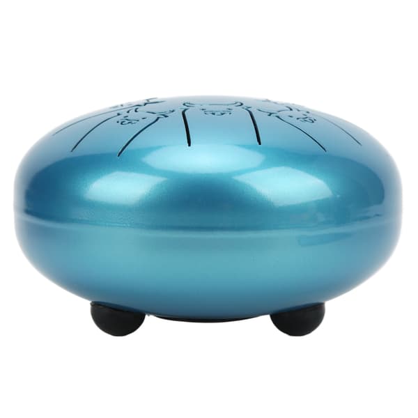 【NX】Tongue Drum 5.5in 8 Notes Chakra Tank Alloy Animal Pattern Percussion Instrument