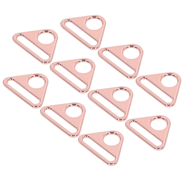 10st justerbart spänne 38 mm zinklegering Material Multipurpose Lättvikts bärbart bagagetillbehörRose Gold