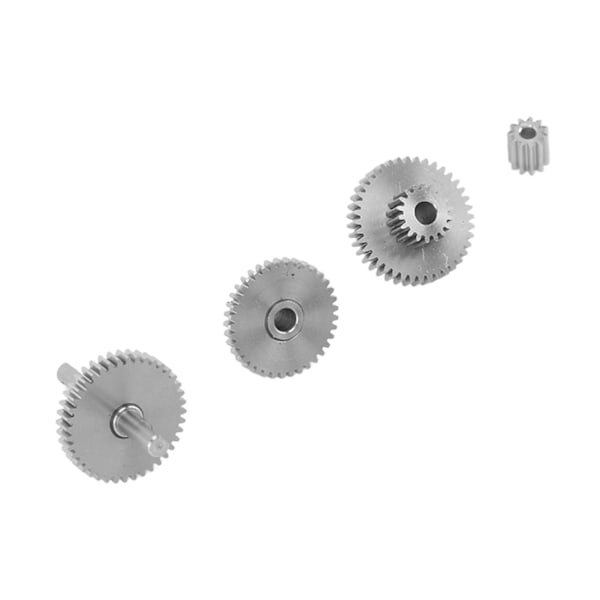 RC Crawler Gear Set Rostfritt stål Enkel installation Lätt Precise RC Transmission Gear för Traxxas TRX4M 1/18 Crawler 16.6:1