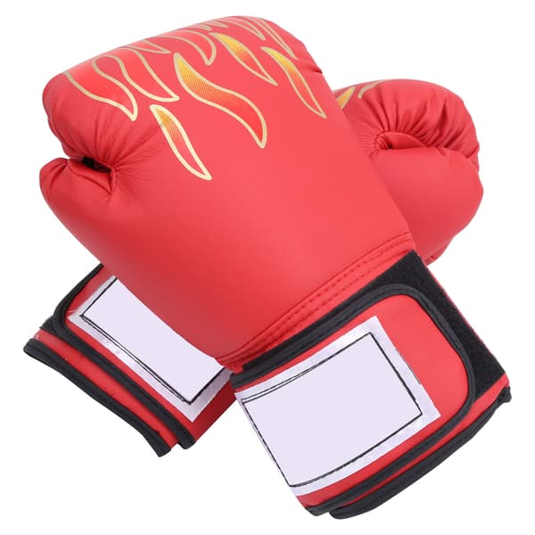 1 Par Universal Boxningshandskar PU-Läder Sandsäck Sanda Muay Thai Träningstillbehör Röd