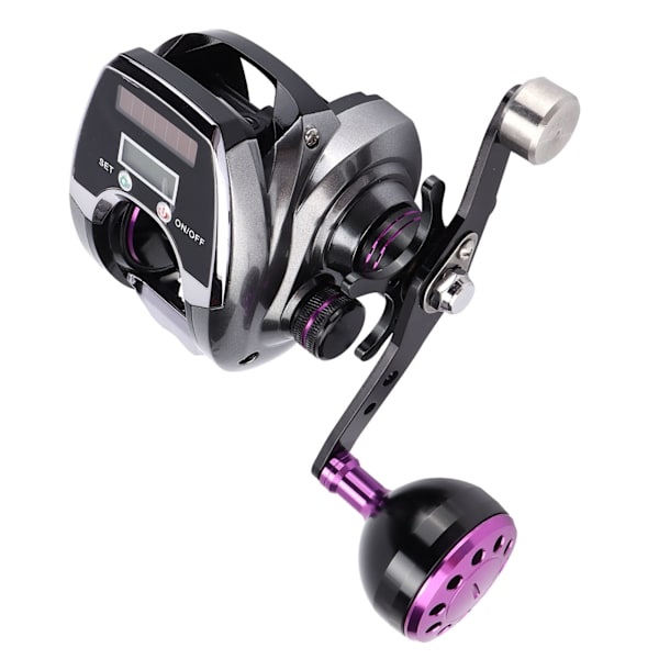 Vandafvisende Digital Display Baitcasting Hjul 8.0:1 Hastighedsforhold 18+1 Leje Antal Fiske Hjul Tæller (Højre Hånd)