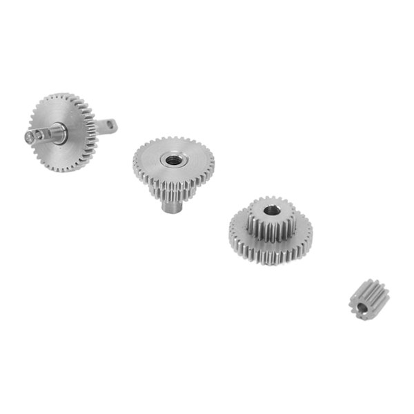 RC Crawler Gear Set Rustfritt stål Enkel installasjon Lett Presis RC Transmisjonsgir for Traxxas TRX4M 1/18 Crawler 9.7:1