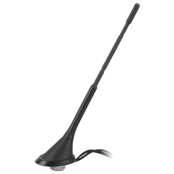 3-i-1 Digital Radio Antenne med Forsterker for DAB AM/FM Bilradio Antenne AerialSMA Bøy Hode