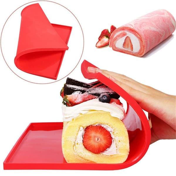 Swiss Roll Cake Mat Fleksibel bakeplate Jelly Roll Pan Silikonform