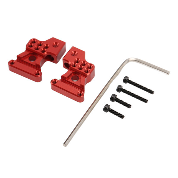 2 stk metall aluminiumlegering bakre støtdempere for Axial SCX24 1/24 RC bil oppgraderingsdeler Rød