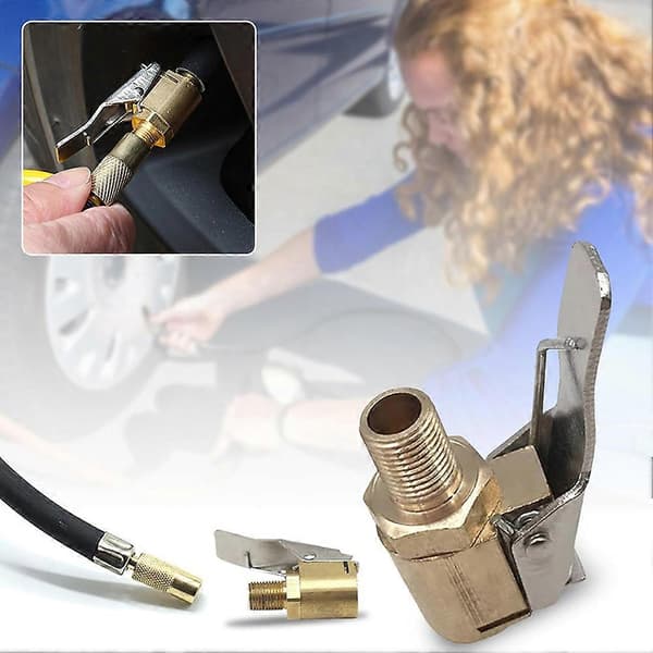 Dækventilforlængeradapter Nem montering og fjernelse med skrue. Forberedelse til udendørs køretøjer 2pcs
