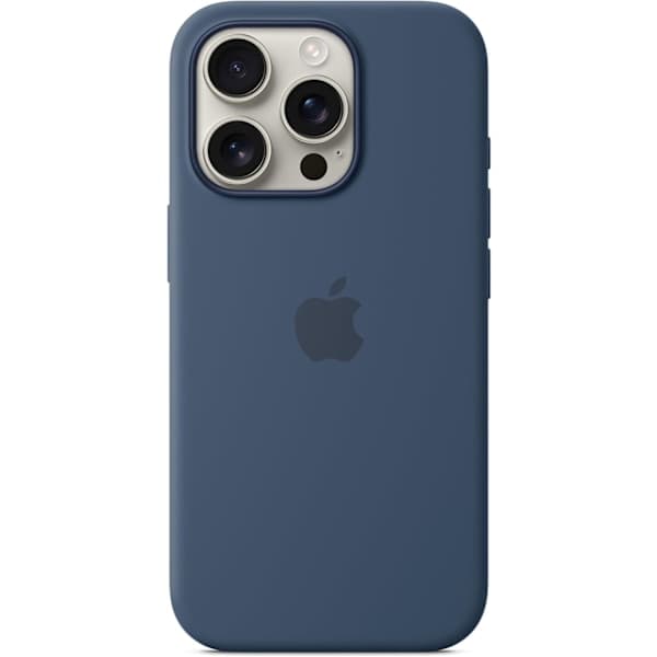 【NX】Passer til Apple iPhone 16 Pro Silikonecover med MagSafe – Mørkeblå