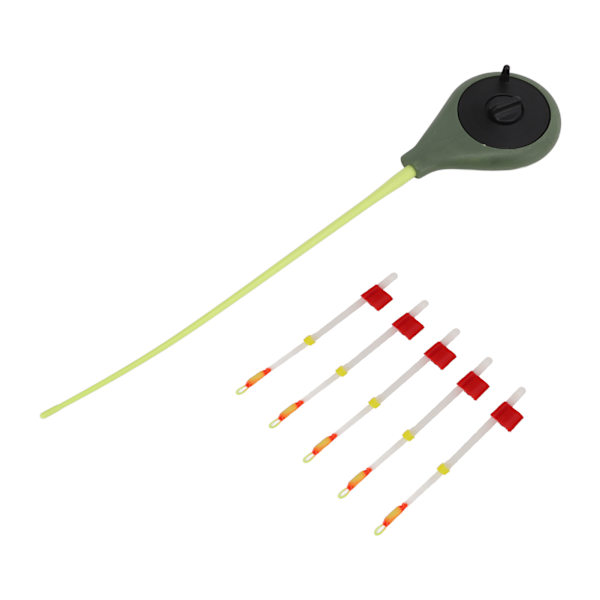 5 st/set Vinteris fiskespö Toppspets Bärbar Utomhusfiske Förlängningsstång redskapsdelar70mm