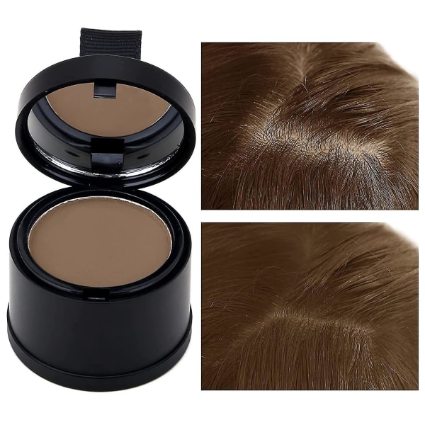 Hårlinje pulver hårrotsbättring Cover Tunt hår, hårfärgsskugga döljer omedelbart håravfall Light Brown