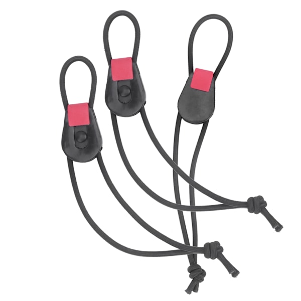 3 stk Fiske Stang Hurtigkobling Knyttekoppling for stangstativ Organizer Elastiske snorer