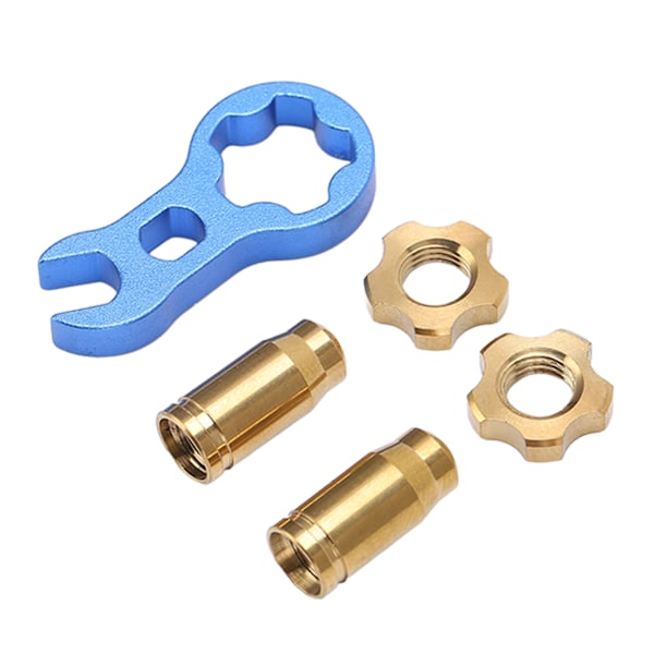 RISK 7st titanlegering Cykel Presta Ventillock Stark hårdhet Cykeldäck Ventillock Mutter Set Guld