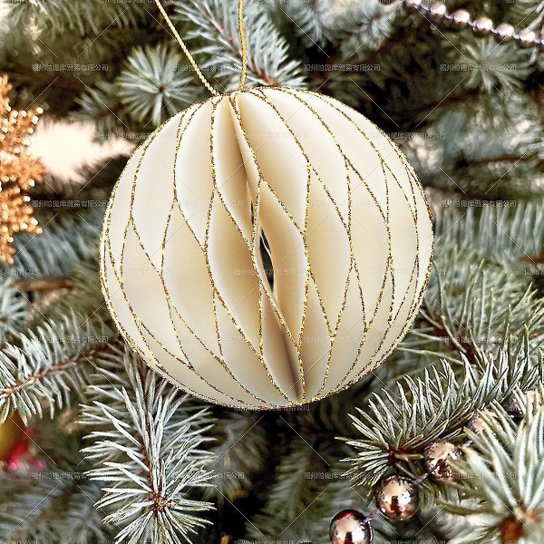 Juldekoration Julgran Honeycomb Ball Ornaments Ny Mini Dekoration Rekvisita Festdekoration Tillbehör Christmas tree