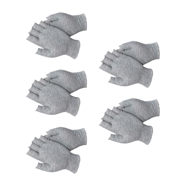 Soft Cotton Fingerless Gloves, Flexible Design, Various Hand Sizes, Work Safety