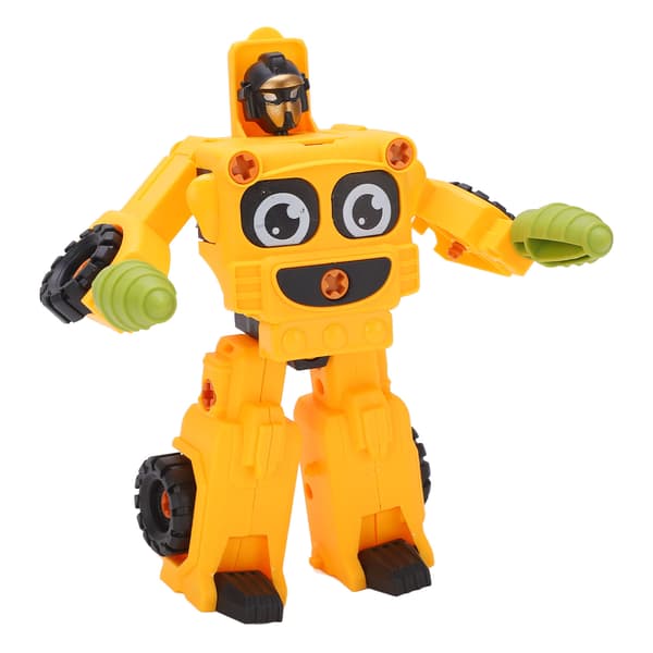 Teknisk robotbil med fri montering, DIY, 2 former, transformasjon