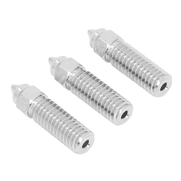 3 stk 3D-printer Extruder Dys 1,75 mm M6 Højhastighed Hotend Extruder Dys til Creality K1 1,75/0,6 mm