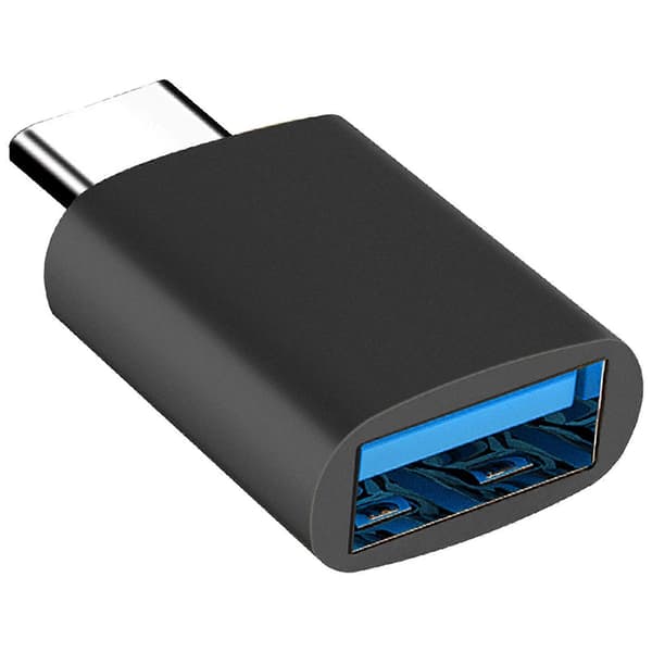 USBC til USB-adaptere, USBC-adaptere, Type-C hann til USB 3.0 hunn-adaptere, OTG USB-adaptere til USBC kompatible med telefon-datamaskin Sølv Black