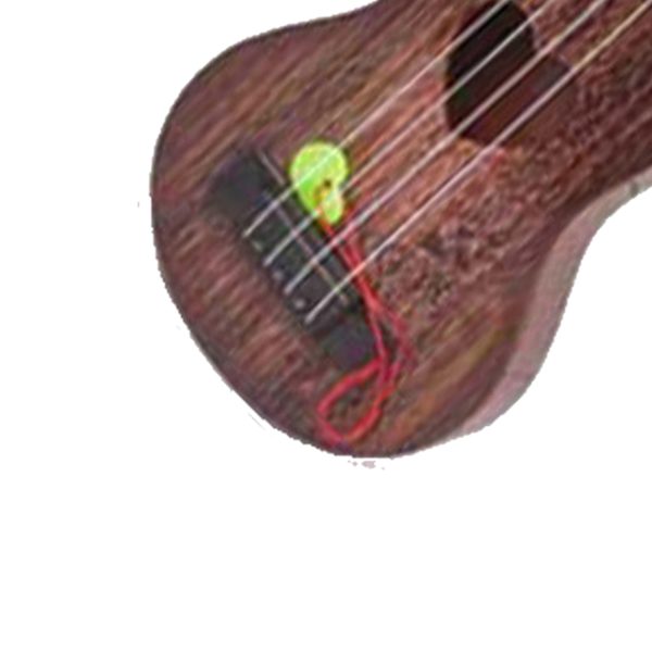 Simuloitu Ukulele 4 Kieltä Säädettävä Ukulele Lapsille Musiikkiväline Leikki Varhaiskasvatukseen 35 cm Ruskea
