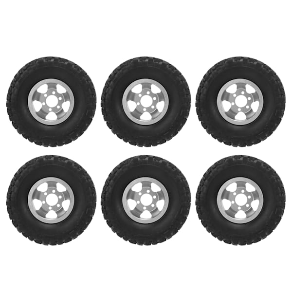 RC-kumirenkaat alumiinivanteilla WPL C14 C24 C34 C44 B14 B24 B16 B36 4WD -automalleille Hopea
