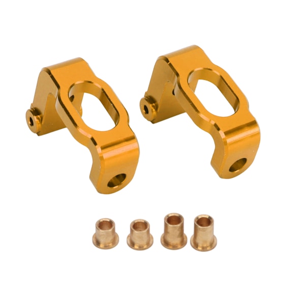 2 st Metall Aluminiumlegering Fram C Navbärare Caster Block för LC Racing PTG‑2 1/10 RC Bil Guld