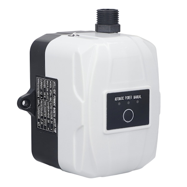 100W automatisk vattentrycksförstärkningspump 24V miniatyrrörledningskompression Centrifugalförstärkningspump EU-kontakt 100-240V