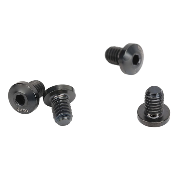 4 stk. Vejcykel Bremseskruer Titanium Legering Holdbar Rustfri Polering Slibning Præcis Tråd Vejcykel Rotor Bolte Sort