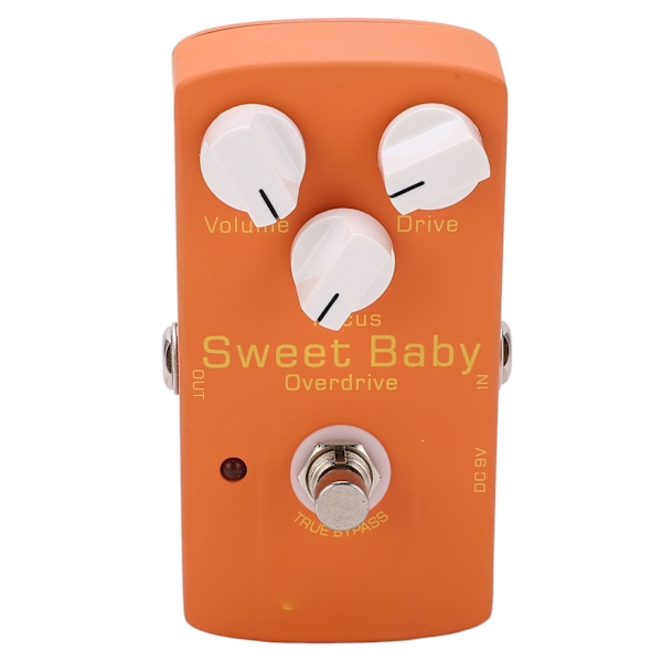 Overdrive Effect Low Gain Volym Drive Focus Knobs Elgitarr Monoblock Effector Pedal 5mA