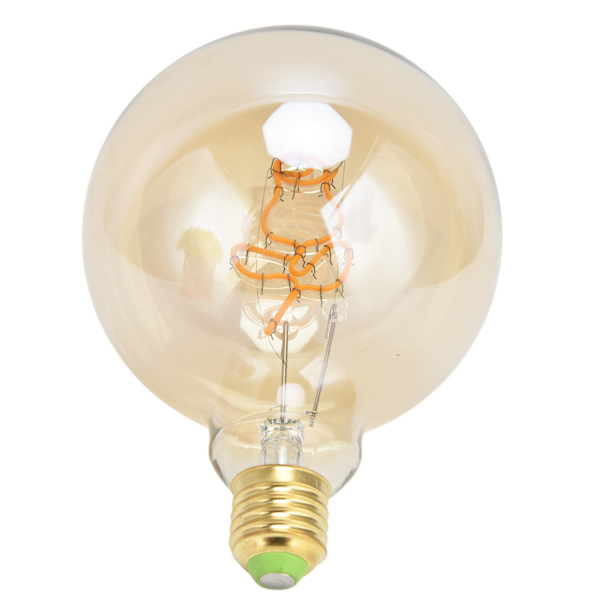 4W E27 Globe LED-lamppu Himmennettävä koristeellinen vintage-ruusu muotoinen hehkulamppu 360LM 2200K lämmin valkoinen 220V