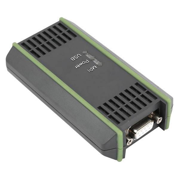 Svart isolert programmeringskabel for Siemens S7‑200 300 400 Series PLC S7972-0CB20-0XA0
