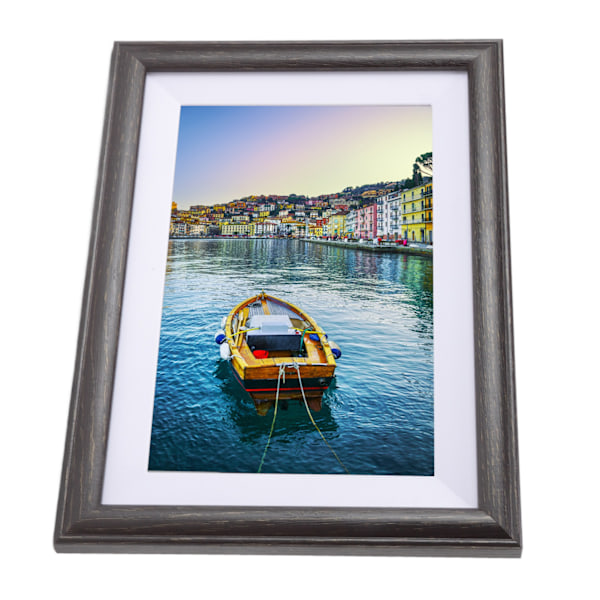 10 tommer WiFi Smart digital fotoramme Billedram Brun trækorn Sender videobilleder AU-stik 100‑240V