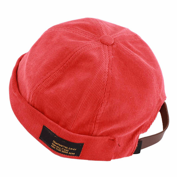 Høst- og vinter-unisex corduroy hat uden skygge Justerbar Docker hat Fiskerhat Dome