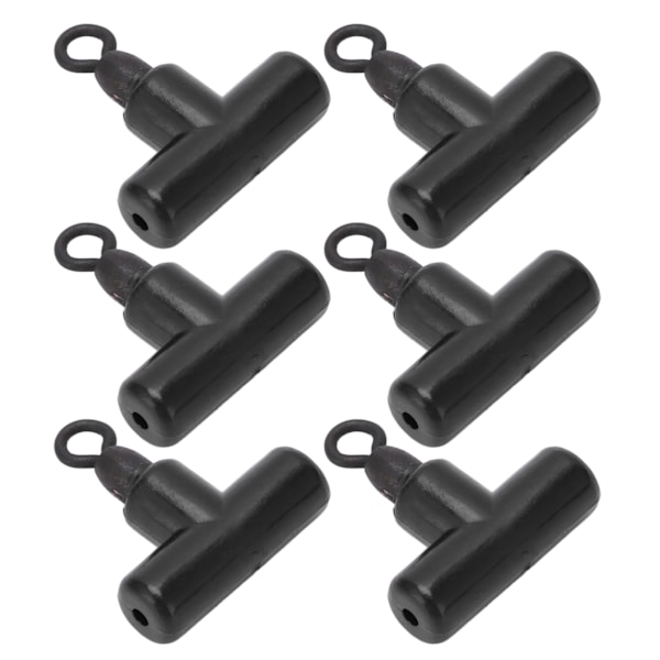 15 ST T Shape Fiske Sleeve Swivel 3 Way Connector Cross Line Rolling Swivel Fisketillbehör