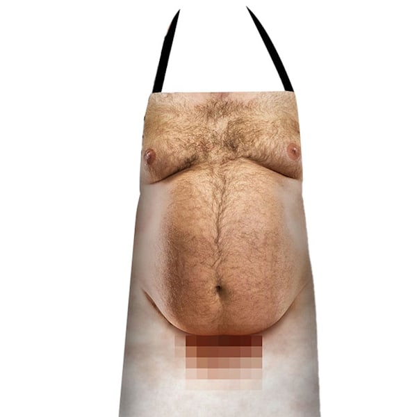 Sjove Mænds Mave Madlavningsforklæder Køkken Grill Sjove Trykte Forklæder 3D Forklæde
