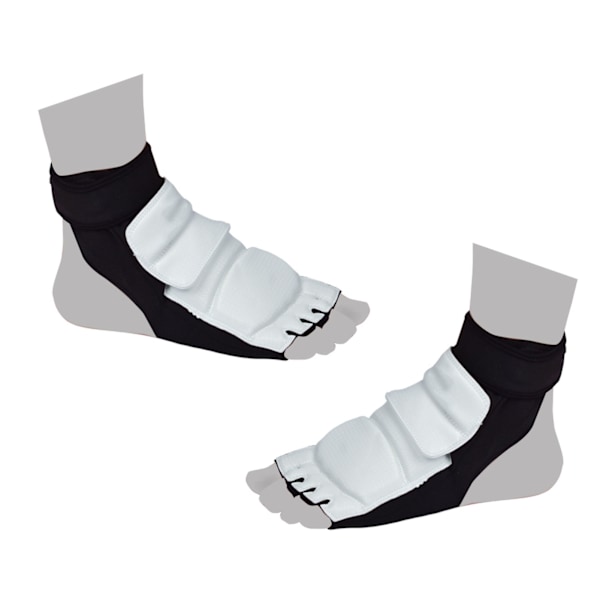 1 par Taekwondo Fotskydd Andas Bekväm Halkbeständig Karateboxning Sparring Fotskydd för träning Svartvit färgblockering XL 38-39