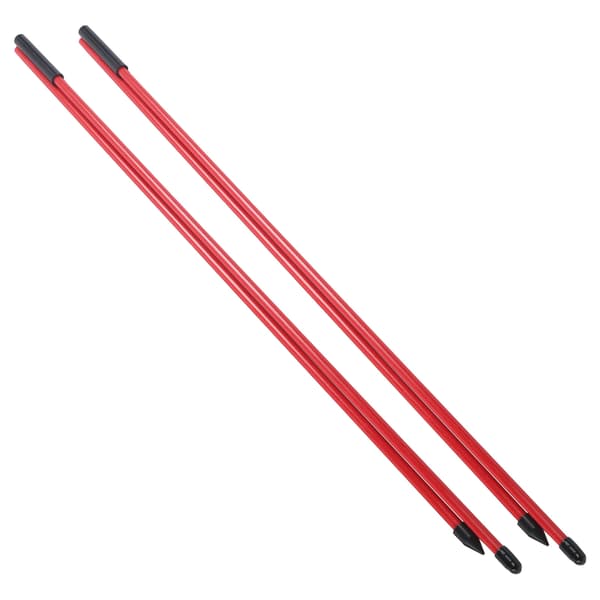 Glasfiber Golf Alignment Sticks 2 Sektioner Vikbara Golfriktningsindikatorstavar Hjälpmedel Röd