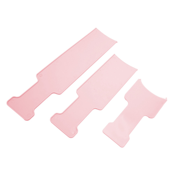 3 st Highlighting Board Frisör Frisörsalong Hårfärgning Sektionering Paddle Set Frisörverktyg för färgning rosa
