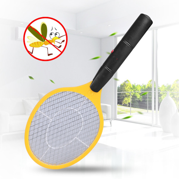 Sladdlös batteriström Elektrisk flugmyggsmällare Bug Zapper Racket Insekter Killer Gul