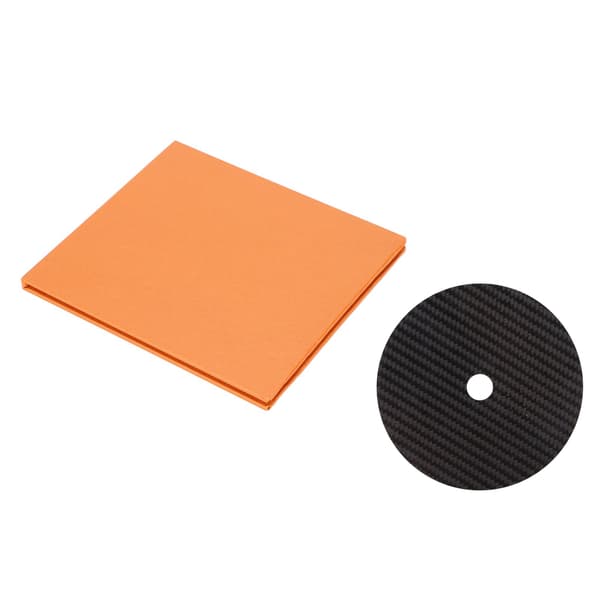 【NX】CD DVD Stabilisator Kulfiber 0,2 mm Tuning Måtte Disc Stabilisator til Topbakkeafspiller Sort