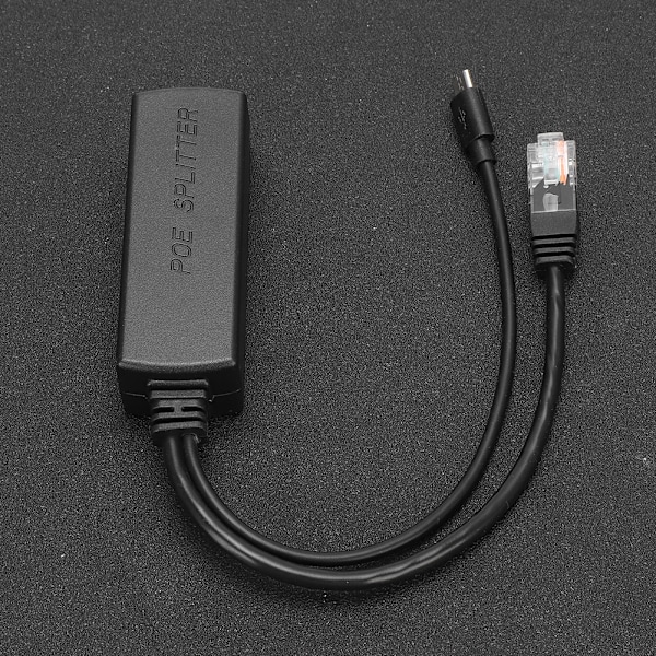 Ethernet DC48V til DC5V Power POE Splitter Adapter Injektormodul USB-stik