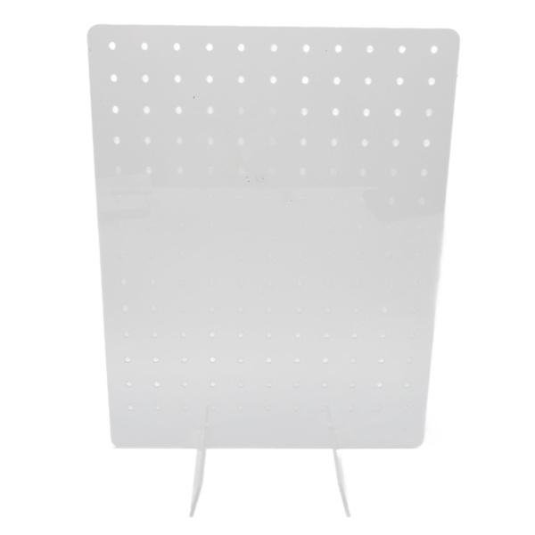 Akryl Pegboard Display Stand Transparent Smycken Organization Craft Show Peg Board Rack Stand för örhängen