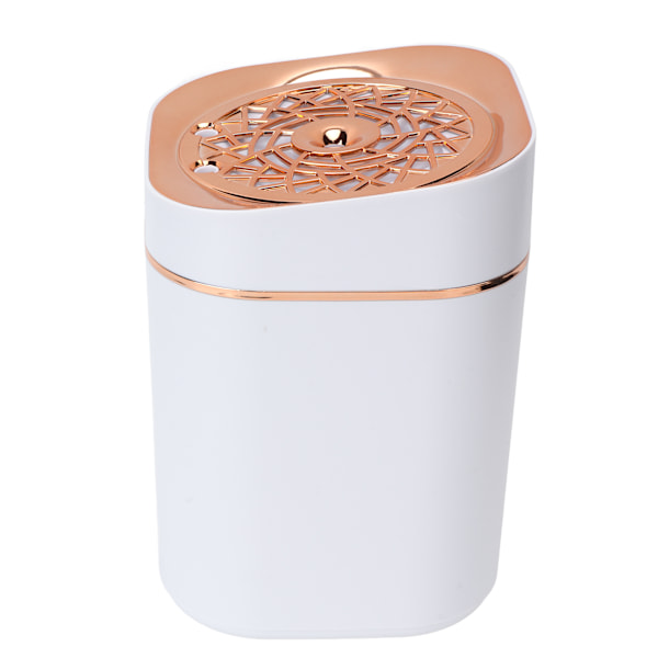 Luftfugter 3L Dobbelt Spray 360 Graders Befugtning USB Opladning Skrivebordsluftfugter med Farverig Ambient Belysning Guld
