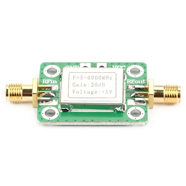 5M~6GHz RF bredbandssignalförstärkare effektförstärkare förstärkning 20dB med skärmande skal