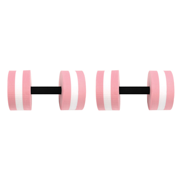2 ST EVA Vand Flydende Dumbbell Yoga Træning Vandskum Dumbbell Fitness Tool til Mænd Kvinder Børn Rosa