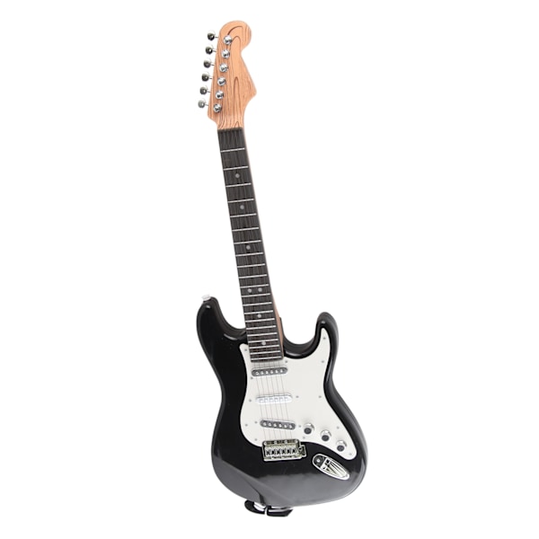 Børns elektrisk guitar legetøj Multifunktionel mini elektrisk guitar musikinstrument legetøj til dreng pige sort