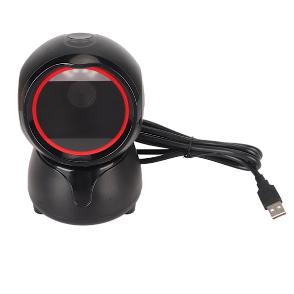 Desktop-stregkodescanner med Global Shutter, LED-indikator, lydsignaler, stort vindue - til QR-koder, bank, butik