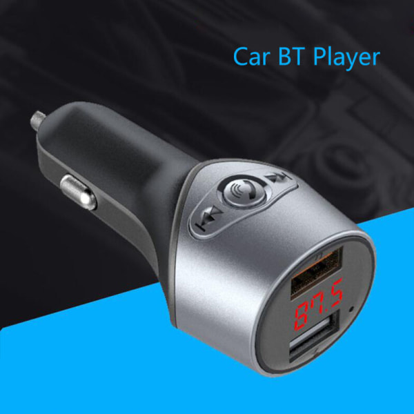 Bil BT FM-sender trådløs radioadapter Musikkspiller Movtalk Supertooth håndfri bilsett, modell: Silver 72
