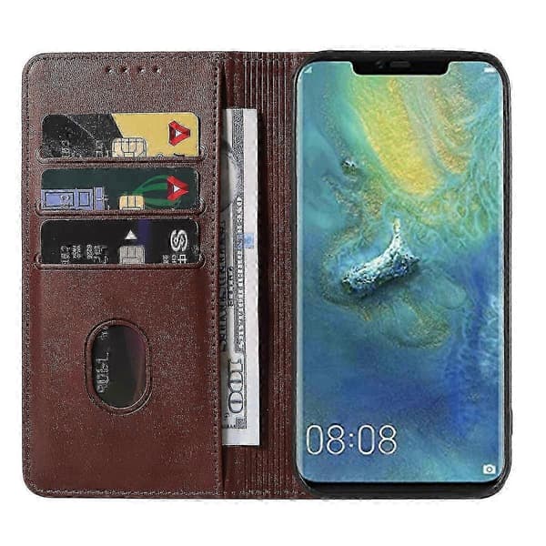 Kompatibel med Huawei Mate 20 Pro magnetisk stängning läderfodral