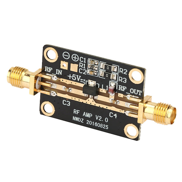 Lågbrusförstärkare LNA 0,05-4GHz NF=0,6dB RF FM HF VHF / UHF Ham Radio